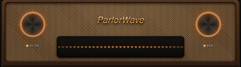 ParlorWave Radio tweed speaker cloth console theme